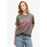 Superdry - Embellish Varsity Relaxed T-shirt - Katoen