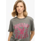 Superdry - Embellish Varsity Relaxed T-shirt - Katoen