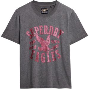 Superdry - Embellish Varsity Relaxed T-shirt - Katoen