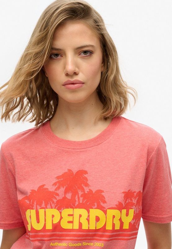 Superdry - Outdoor Stripe Relaxed T-Shirt - Groen - Katoen