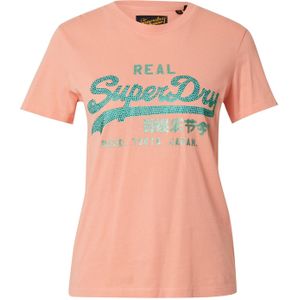 Vintage Logo Rhinestone T-shirt - Zwart - 100% Katoen