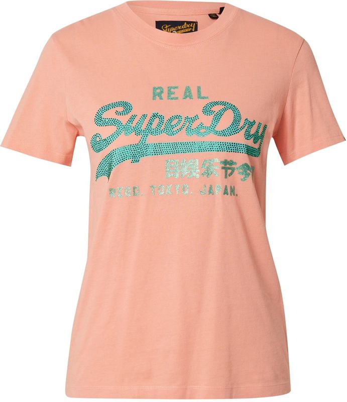 Vintage Logo Rhinestone T-shirt - Zwart - 100% Katoen