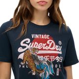 Superdry - Tokyo - T-shirt - Dames - Vintage Logo - Relaxte Pasvorm