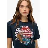 Superdry - Tokyo - T-shirt - Dames - Vintage Logo - Relaxte Pasvorm