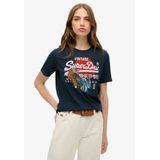 Superdry - Tokyo - T-shirt - Dames - Vintage Logo - Relaxte Pasvorm