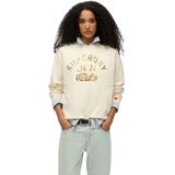 Varsity Loose Crew Sweatshirt - Grijs - 100% Katoen