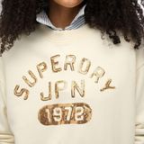 Varsity Loose Crew Sweatshirt - Grijs - 100% Katoen