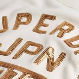 Varsity Loose Crew Sweatshirt - Grijs - 100% Katoen