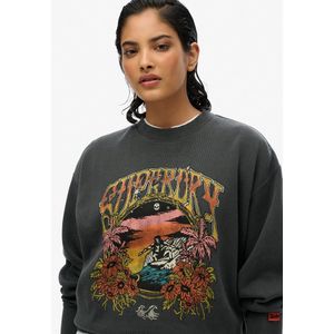 Superdry - Psych Surf Loose - Sweatshirt - Oversized - Ronde Hals - Katoen