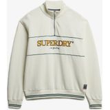 Country Club - Loose Half Zip Sweatshirt - Groen - Katoen/Polyester