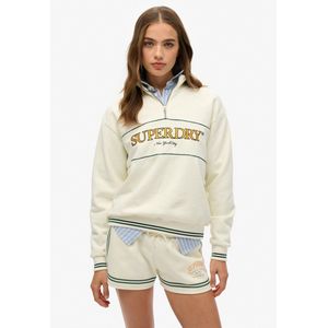 Country Club - Loose Half Zip Sweatshirt - Groen - 80% Katoen 20% Polyester