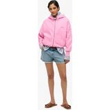 Superdry - Essential Logo - Sweatshirt - Met Halve Rits - Oversized Pasvorm