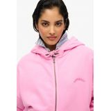 Superdry - Essential Logo - Sweatshirt - Met Halve Rits - Oversized Pasvorm