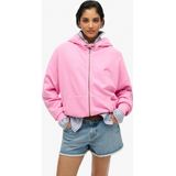 Superdry - Essential Logo - Sweatshirt - Met Halve Rits - Oversized Pasvorm