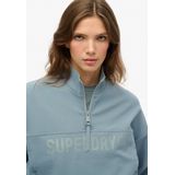 Superdry Active Tech Logo Relaxed Sweatshirt Met Halve Rits