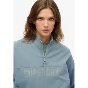 Superdry Active Tech Logo Relaxed Sweatshirt Met Halve Rits