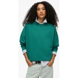 Superdry - Sweatshirt - Smaragd - Normale Pasvorm - Lange Mouw