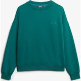 Superdry - Sweatshirt - Smaragd - Normale Pasvorm - Lange Mouw