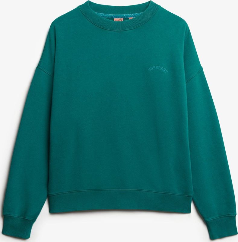 Superdry - Sweatshirt - Smaragd - Normale Pasvorm - Lange Mouw