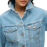 Superdry - Embellished Denim Jacket - Blauw - Denim