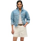 Superdry - Spijkerjack - Blauw - Katoen - Denim