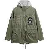 Superdry - Military Jas - Dames - Jersey - Capuchon - Borduursel