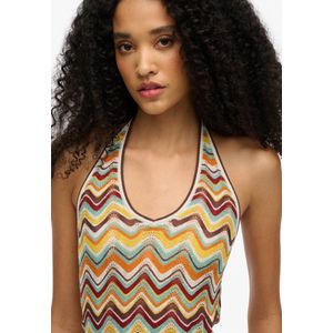 Zig Zag - Haltertop - Metallic - Gebreid - Zomer Essentieel