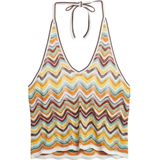 Zig Zag - Haltertop - Metallic - Gebreid - Zomer Essentieel