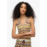 Zig Zag - Haltertop - Metallic - Gebreid - Zomer Essentieel