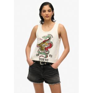 Superdry - Neo Trad Tattoo Scoop - Mouwloos T-shirt - 100% Katoen