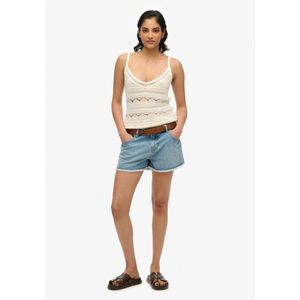 Superdry - Hot - Korte Jeans - Slim Fit - Mid-rise - Gerafelde Zoom