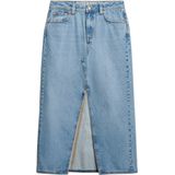 Superdry - Denim Split - Lange Rok - Relaxte Pasvorm - Maxi Lengte