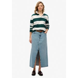 Superdry - Denim Split - Lange Rok - Relaxte Pasvorm - Maxi Lengte