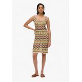 Superdry - Zigzag - Korte Jurk - Slim Fit - Geribbelde Details