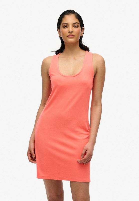 Jerseyjurken - Losse Pasvorm - A-Lijn - Mouwloos - Ronde Halslijn - Zacht