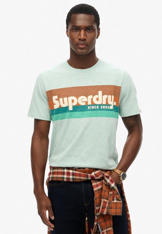Superdry - Stripe Relaxed Logo - T-shirt