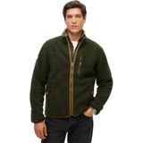 Superdry - Outdoor Fleece Jacket - Zwart - Fleece