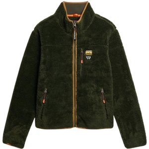 Superdry - Outdoor Fleece Jacket - Grijs - Fleece - Zonder Capuchon