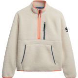 Superdry - Outdoor Half Zip Fleece - Ecru - Dames Trui