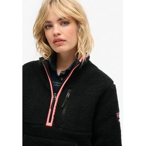 Superdry - Outdoor Half Zip Fleece - Zwart - Fleece