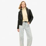 Dames trui met gedraaide structuur en rolkraag Superdry