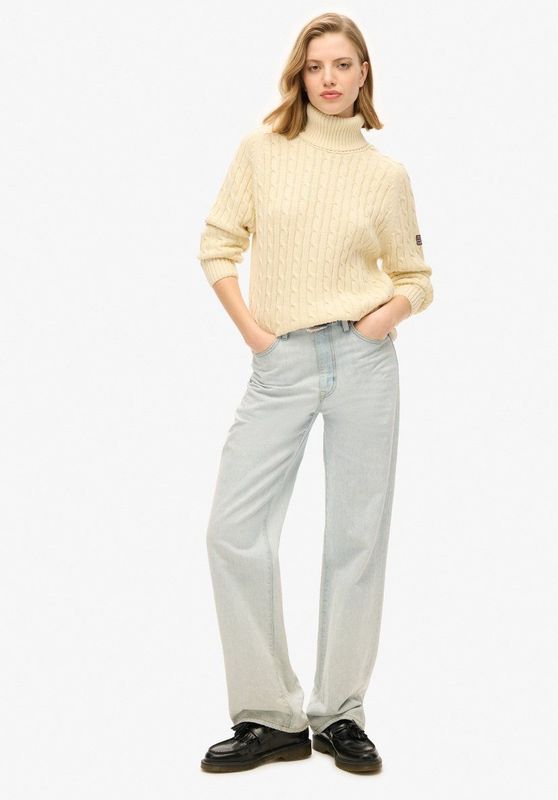 Superdry - Slouchy Cable Coltrui - Dames - Sweaters