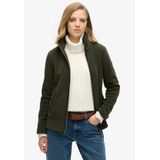 Superdry - Estate Full Zip Fleece - Groen - Casual - Gerecycled Polyester - Duurzaam