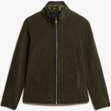 Superdry - Estate Full Zip Fleece - Groen - Casual - Gerecycled Polyester - Duurzaam