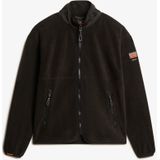 Superdry - Active Fleecejack - Zwart - Volledige Rits - Gerecycled Polyester - Duurzaam