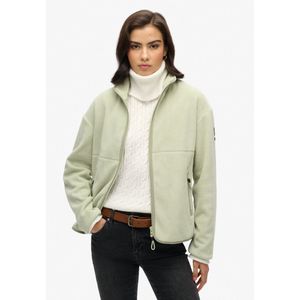 Superdry - Active Full Zip Fleece - Sweater - Zwart - Gerecycled Polyester