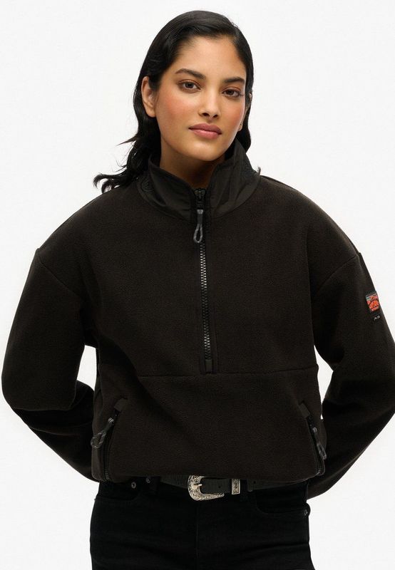 Superdry - W2012339A - Fleece - Groen - Gerecycled Polyester - Duurzaam