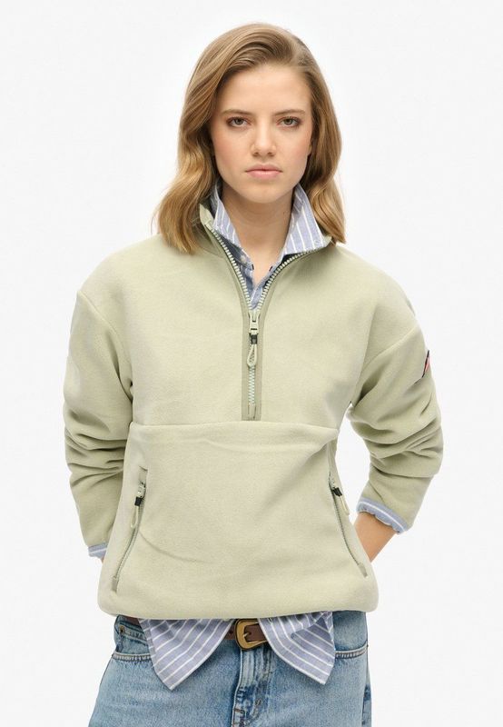 Superdry - W2012339A - Fleece - Groen - Gerecycled Polyester - Duurzaam