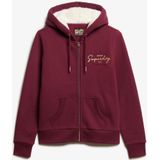 Superdry - Luxe Hoodie - Dames - Met Metallic Logo en Rits