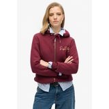 Superdry - Luxe Hoodie - Dames - Met Metallic Logo en Rits